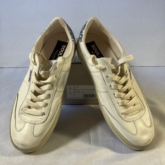 NIB! Golden Goose Limited Edition Soul Star Glitter Heel Sneakers, Size 40 - Picture 8 of 14